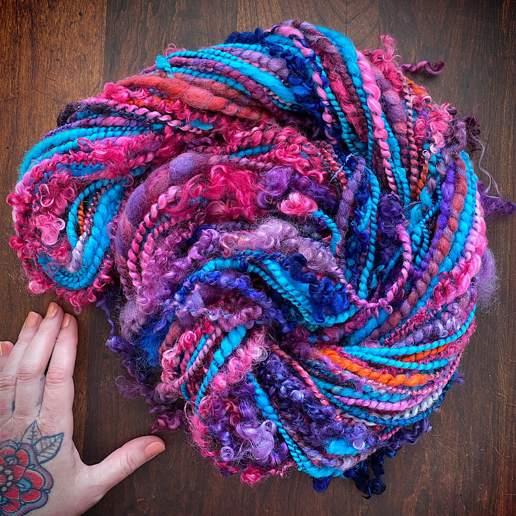 Bloom - Merino silk knitting art yarn