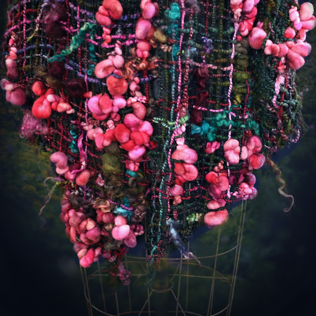 Kiss from a Rose merino silk Shawl