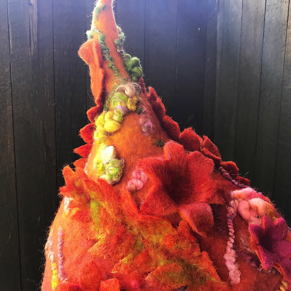 Fairy felted hood