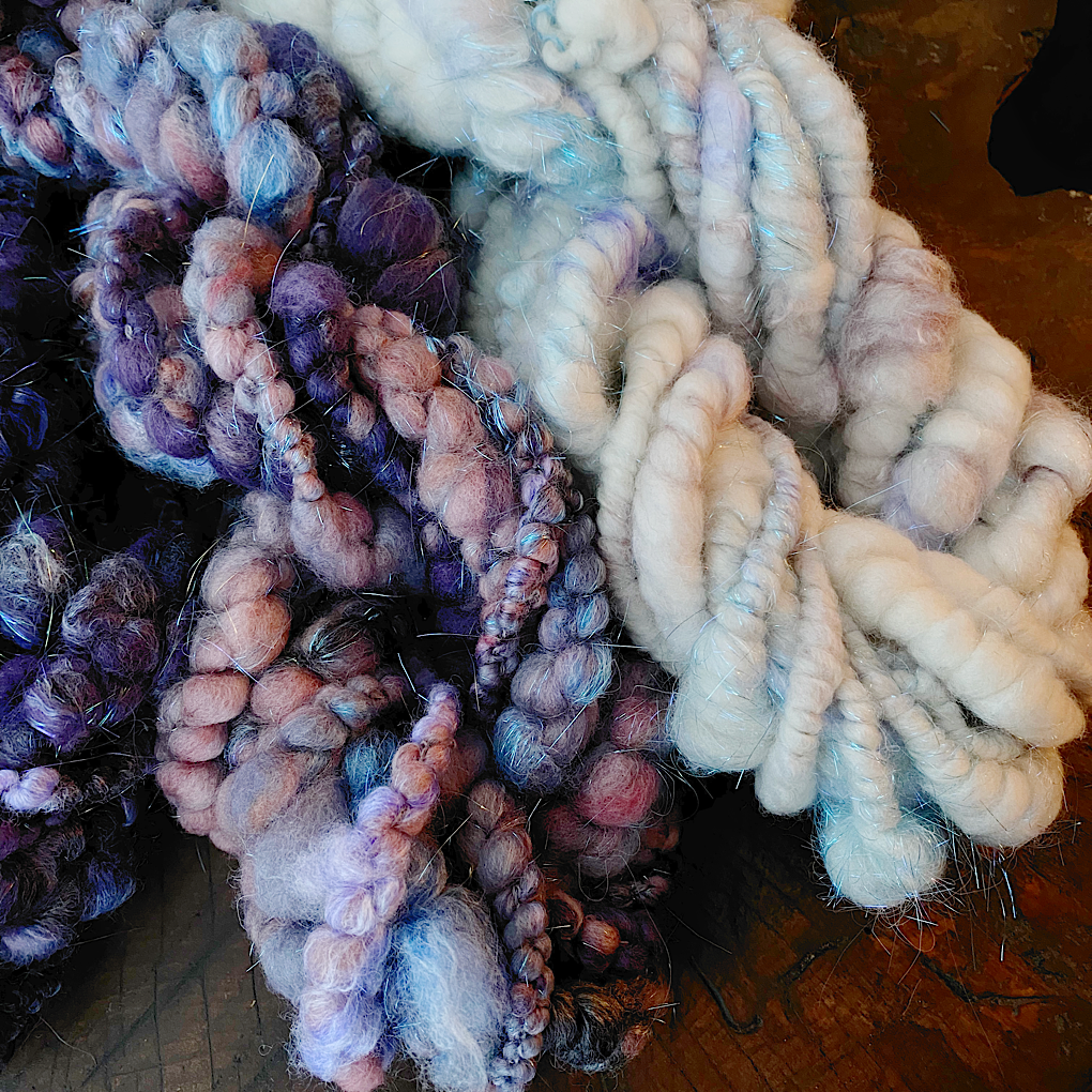 Nuit étoilée SET merino bamboo silk art yarn