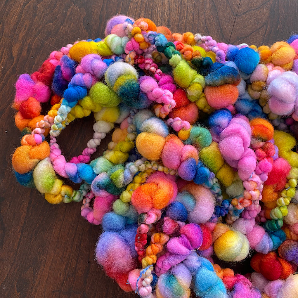 Over the Rainbow Jumbo boucle Art yarn