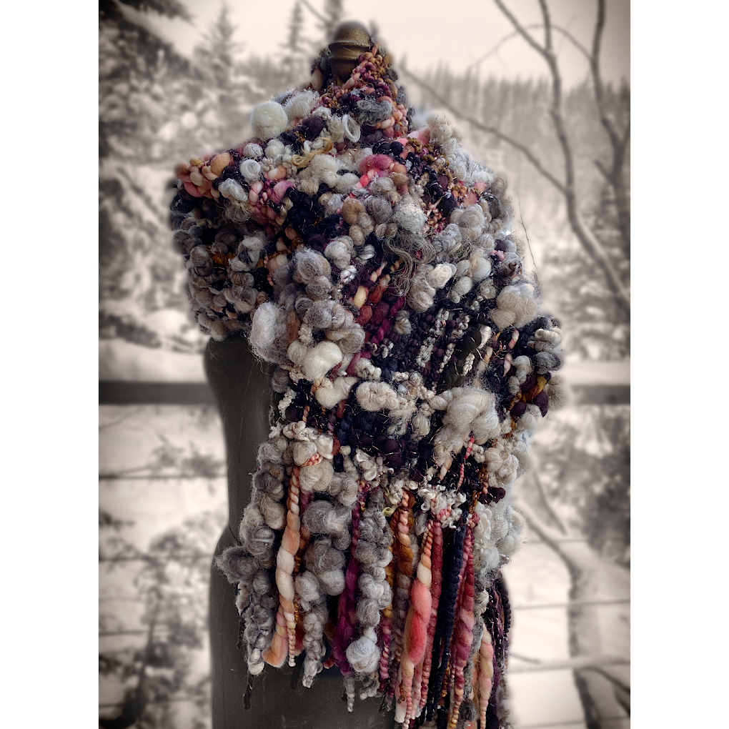 Trees are blushing- Woven scarf