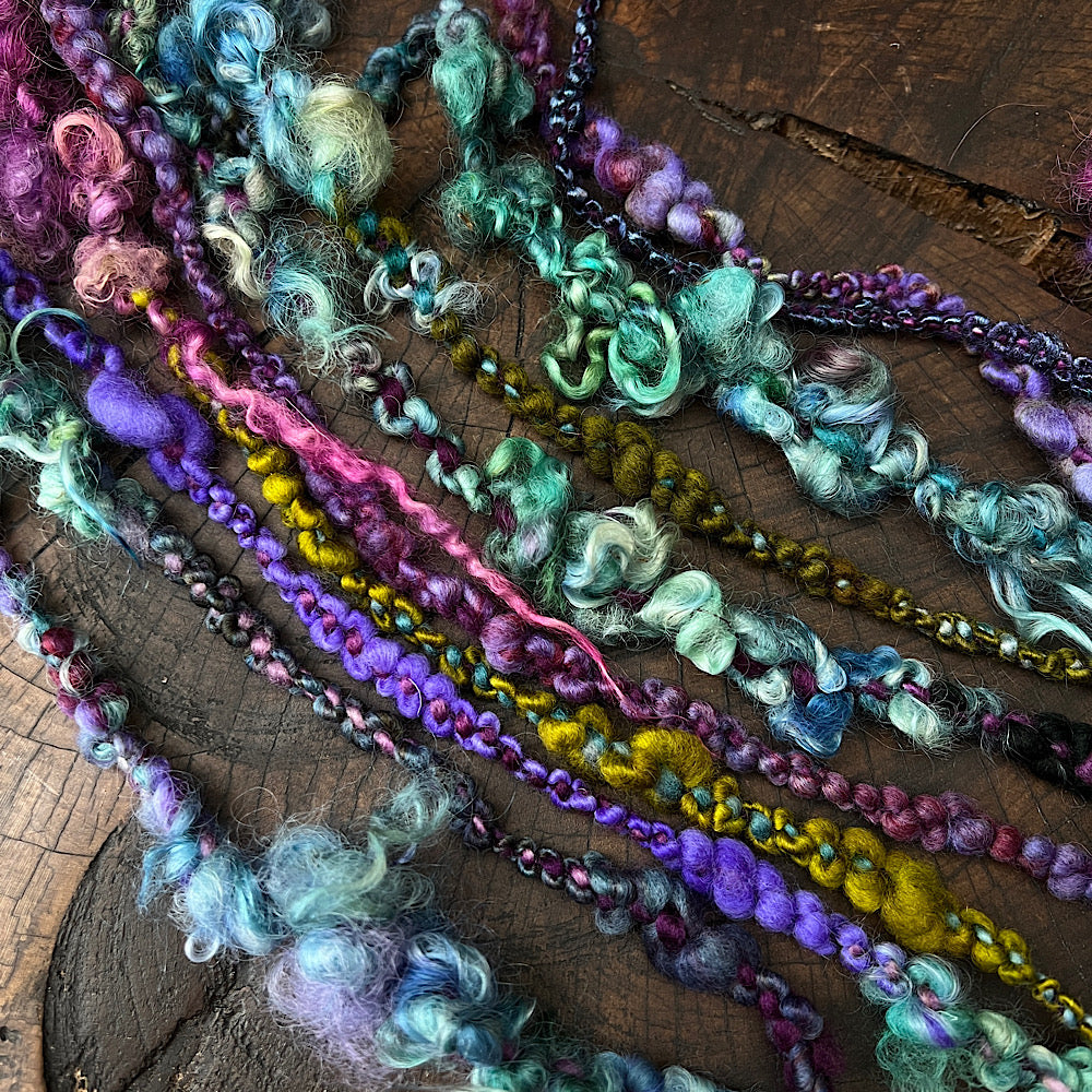 Mermaid curls art yarn