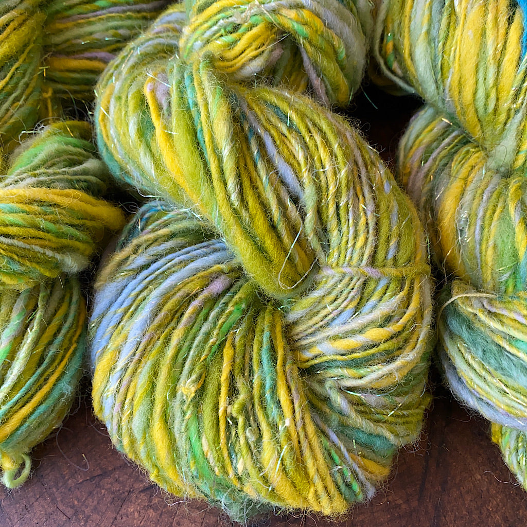 Clearance Green lace hand spun