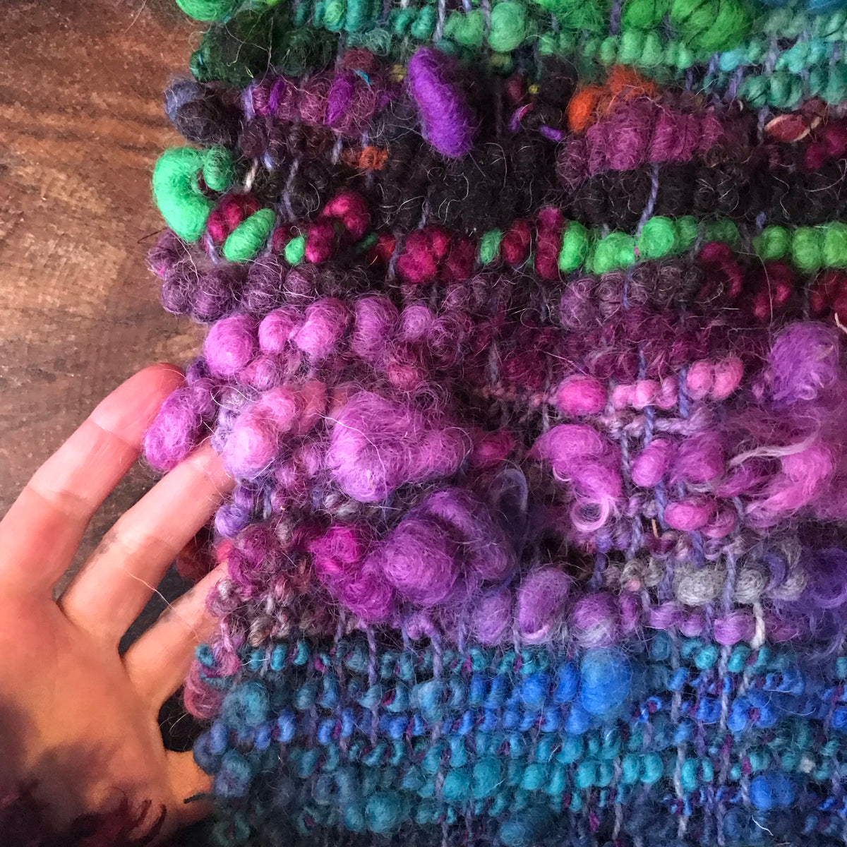 Rainbow scarf 100% Wool - Foulard 100% laine arc-en-ciel - Mynoush