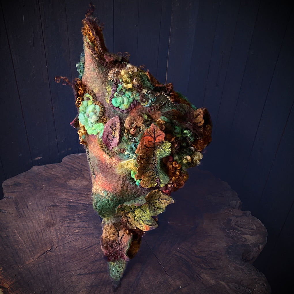 Legend of Fall Fairy felted hood