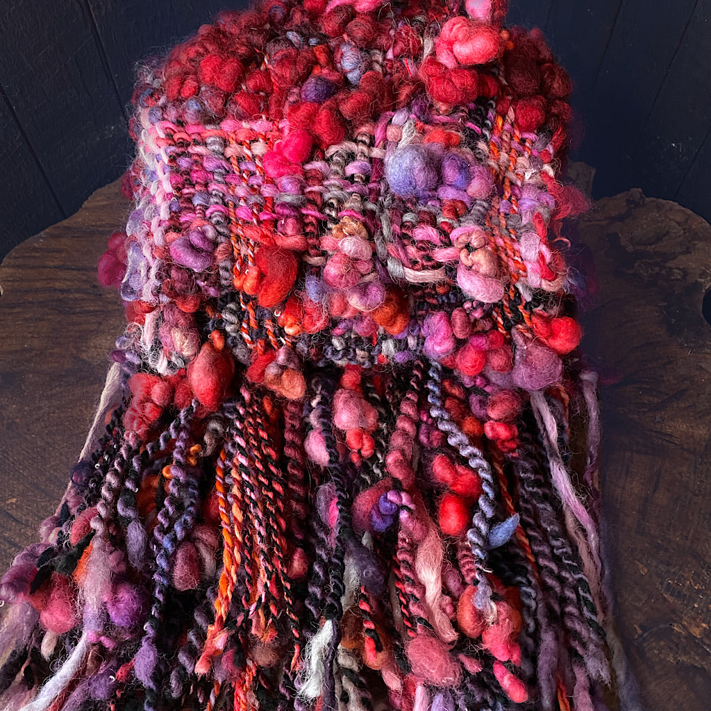 Christmas woven scarf