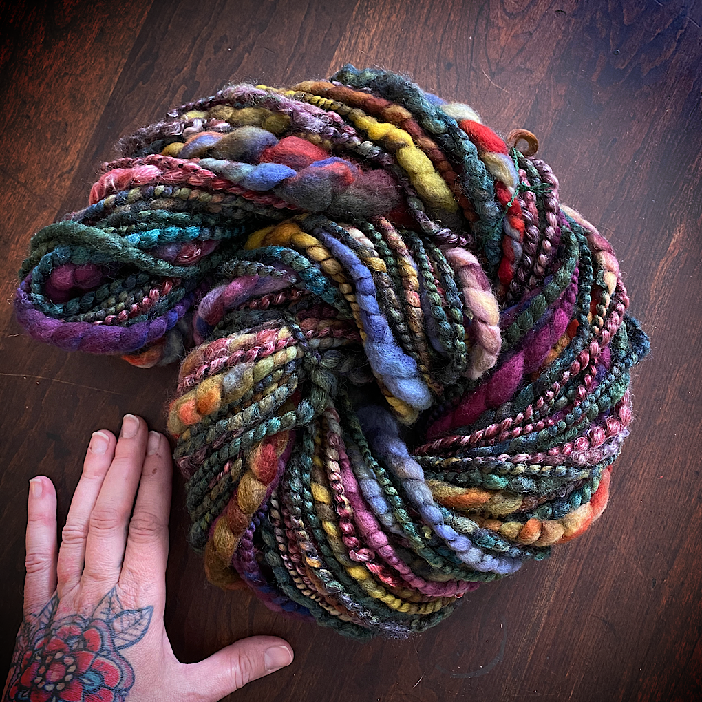 Prairie  - Merino tencel knitting art yarn