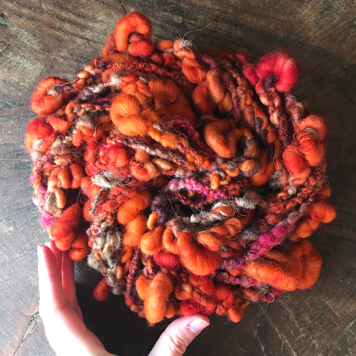 Orange art yarn 100g 11y - Mynoush