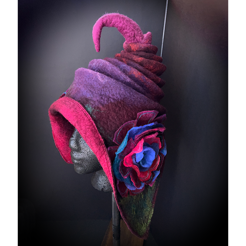 Fairy felted hood