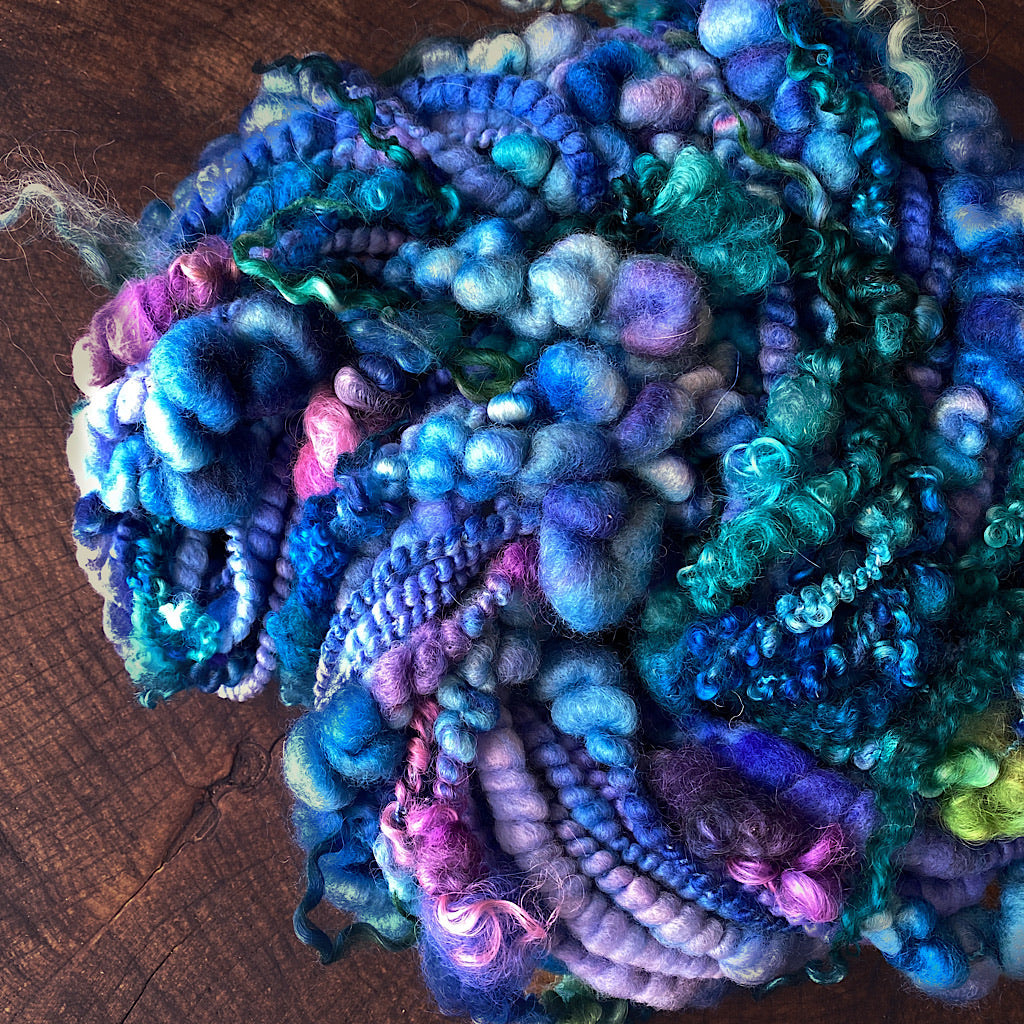 Blue blue Art yarn