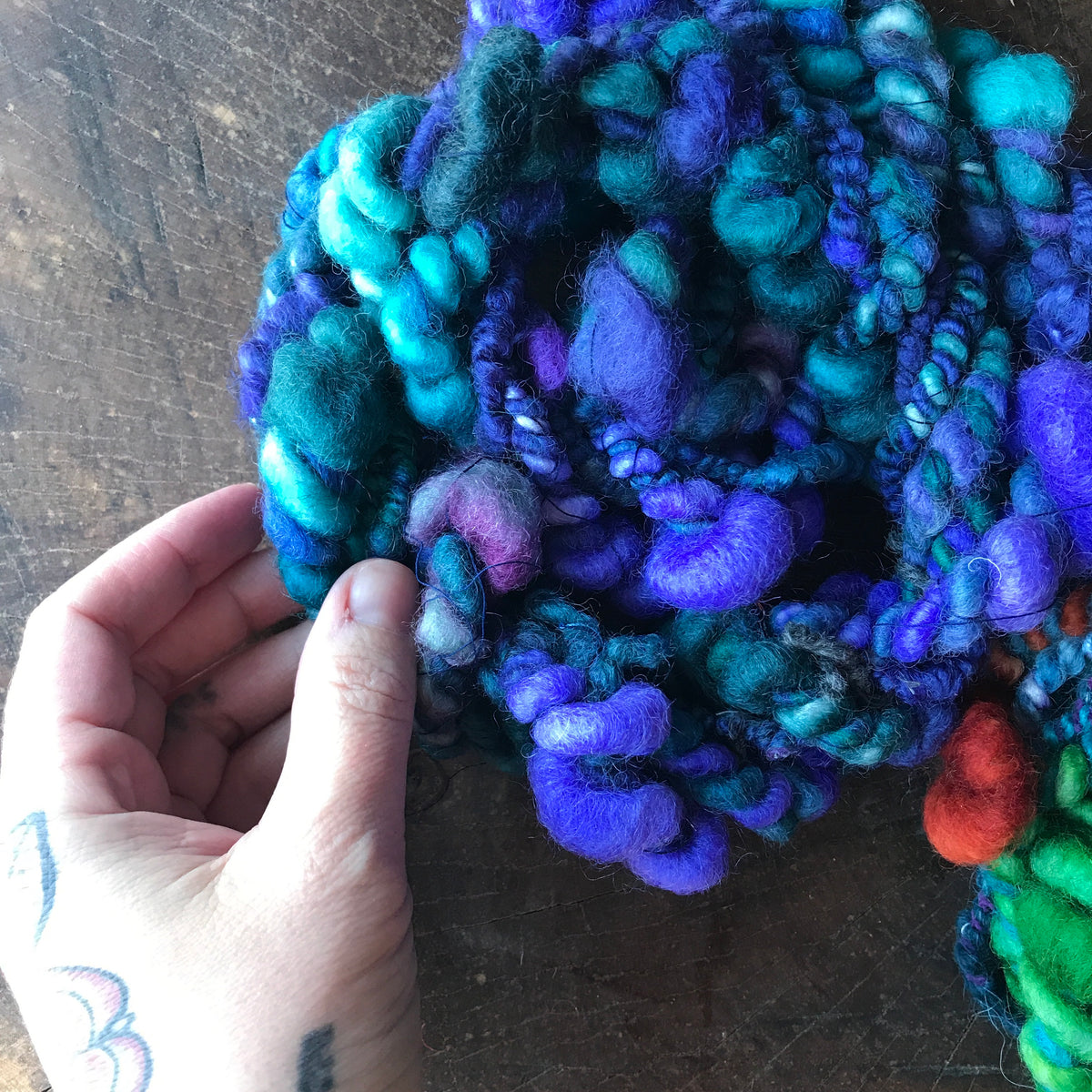 Blue duo art yarn 100g - Mynoush