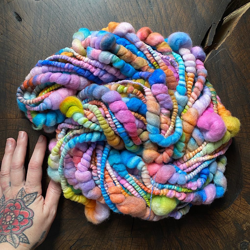 Happy Jumbo  Beehives merino yarn