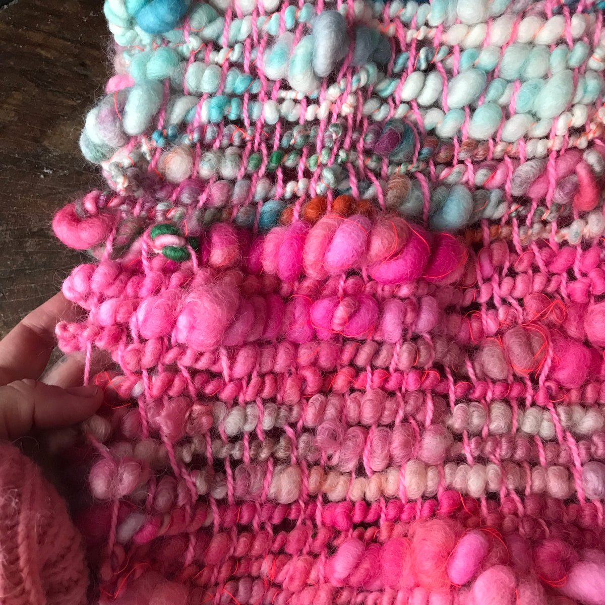 Rainbow scarf wool alpaca- Foulard arc-en-ciel  laine alpaga - Mynoush