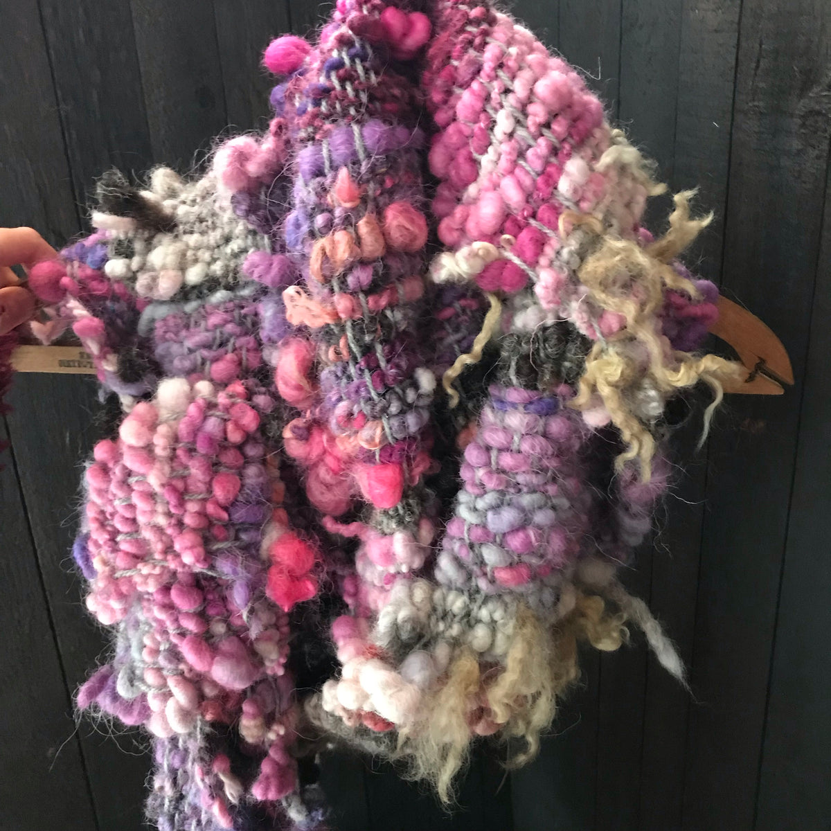 Pink scarf 100% Wool - Foulard 100% laine rose - Mynoush