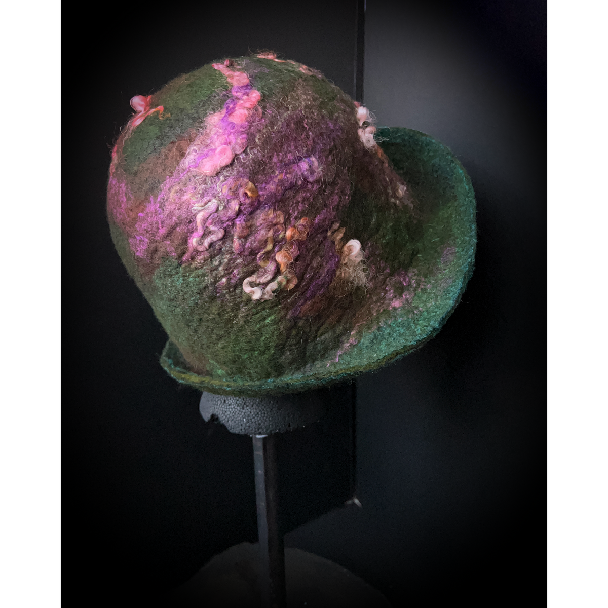 Felted cloche hat- 24”