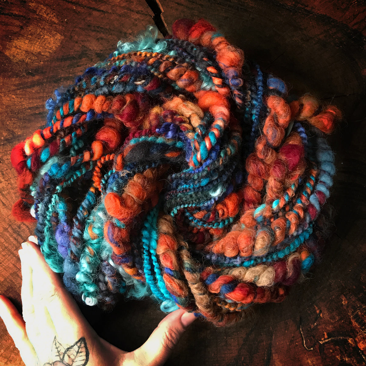 Autumn night Art yarn