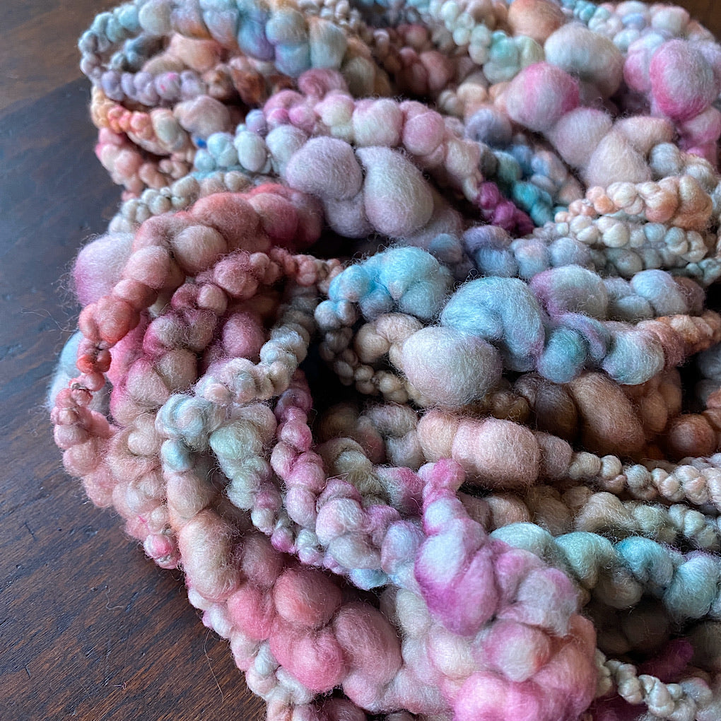 Vintage pastel Jumbo boucle Art yarn