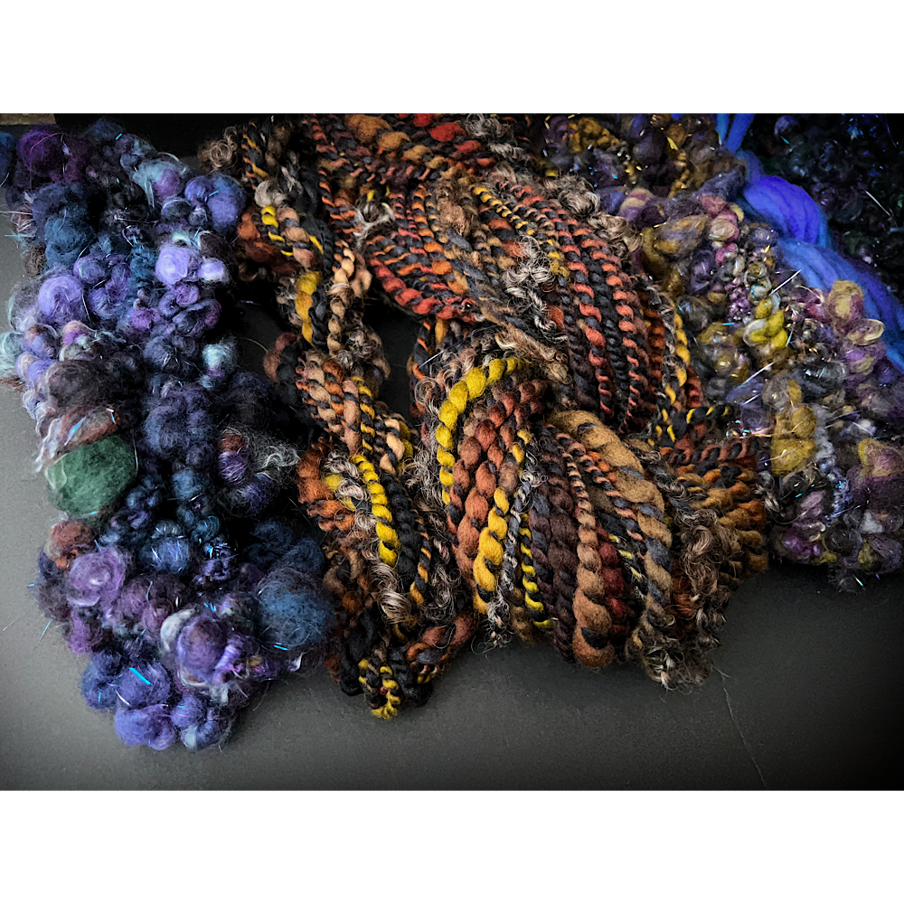 Large Art yarns kit for weaving 14 oz