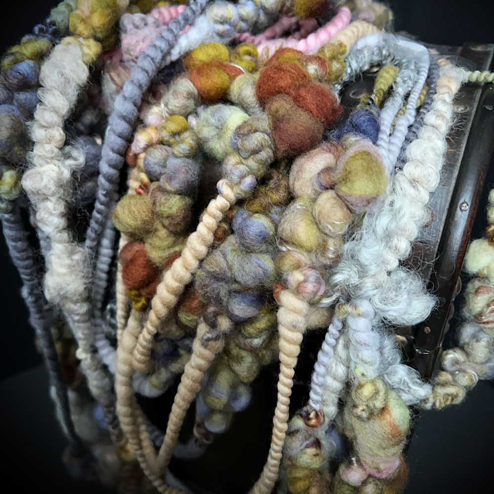Hand spun art yarn
