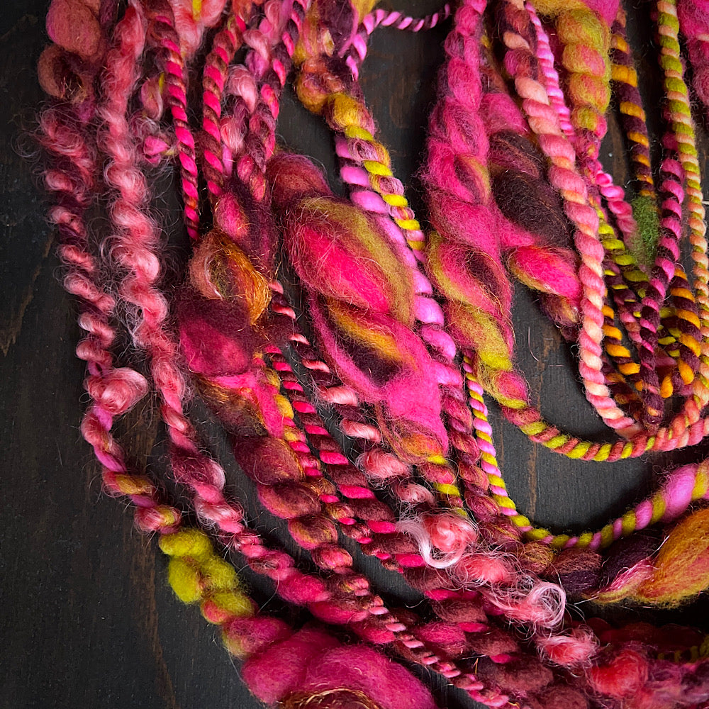 Art yarn for weaving and knitting