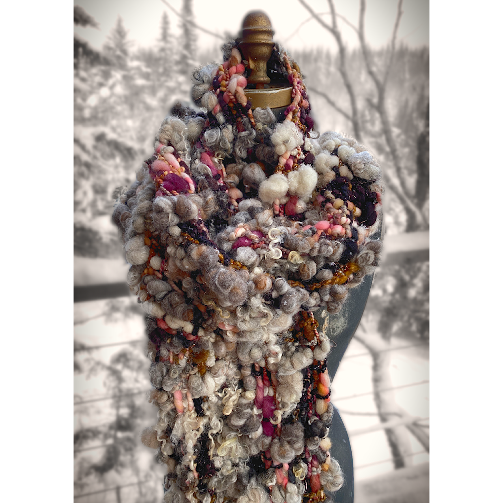 Trees are blushing- Woven scarf