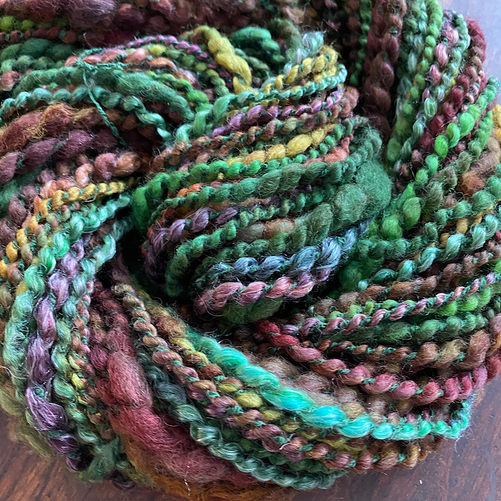 Grass  - Merino tencel knitting art yarn