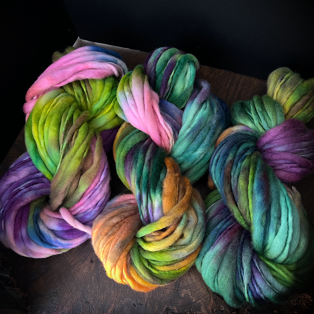 Fluffy yarn set of 3 skeins