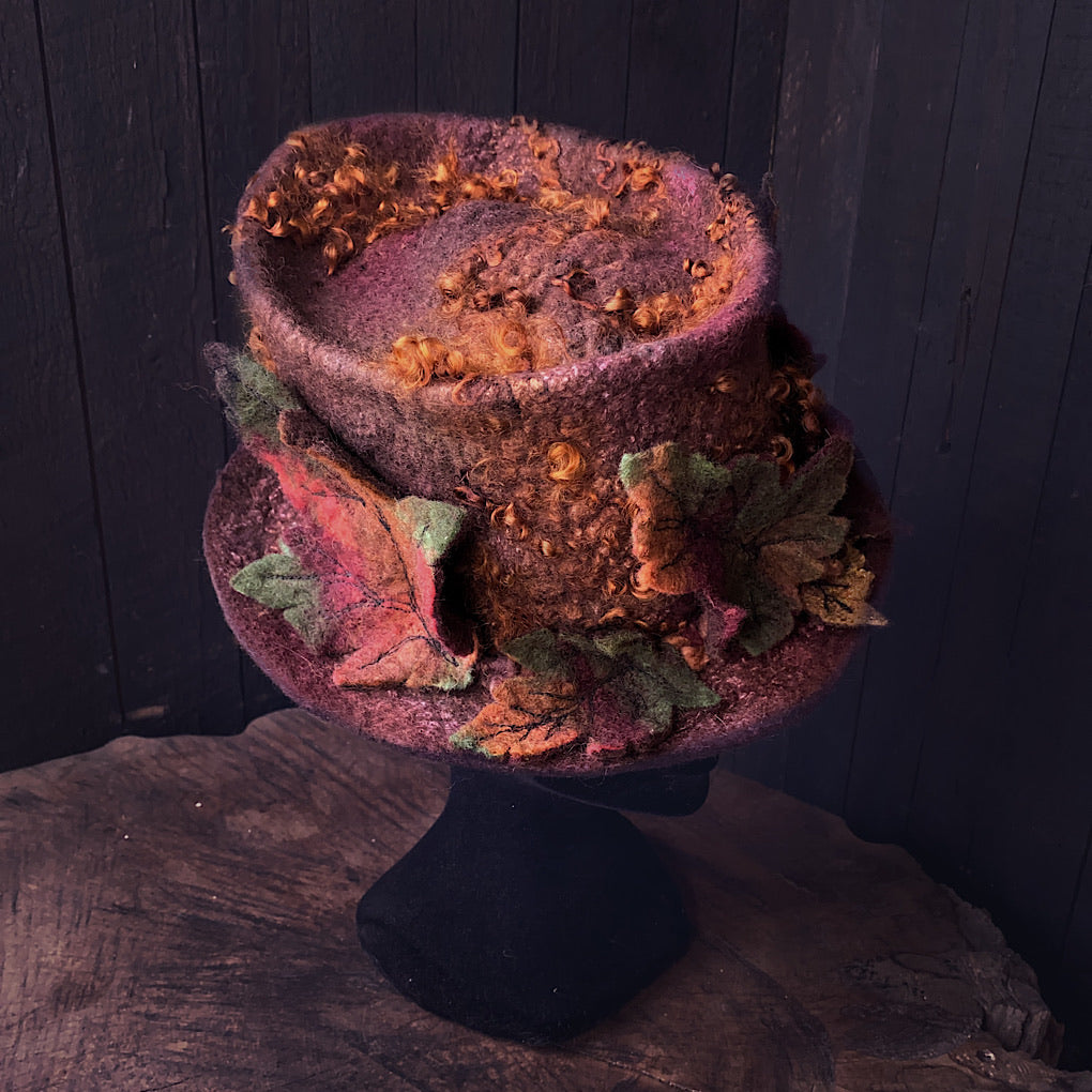 Legend of fall Felted hat 2