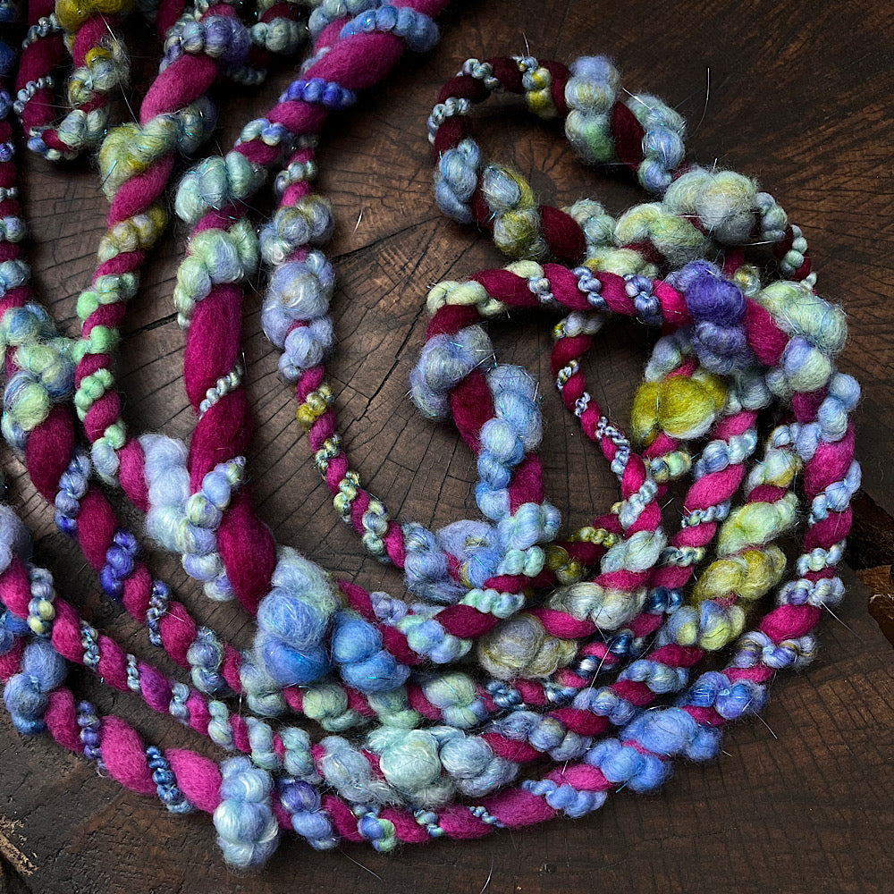 Blueberries twist weaving art yarn