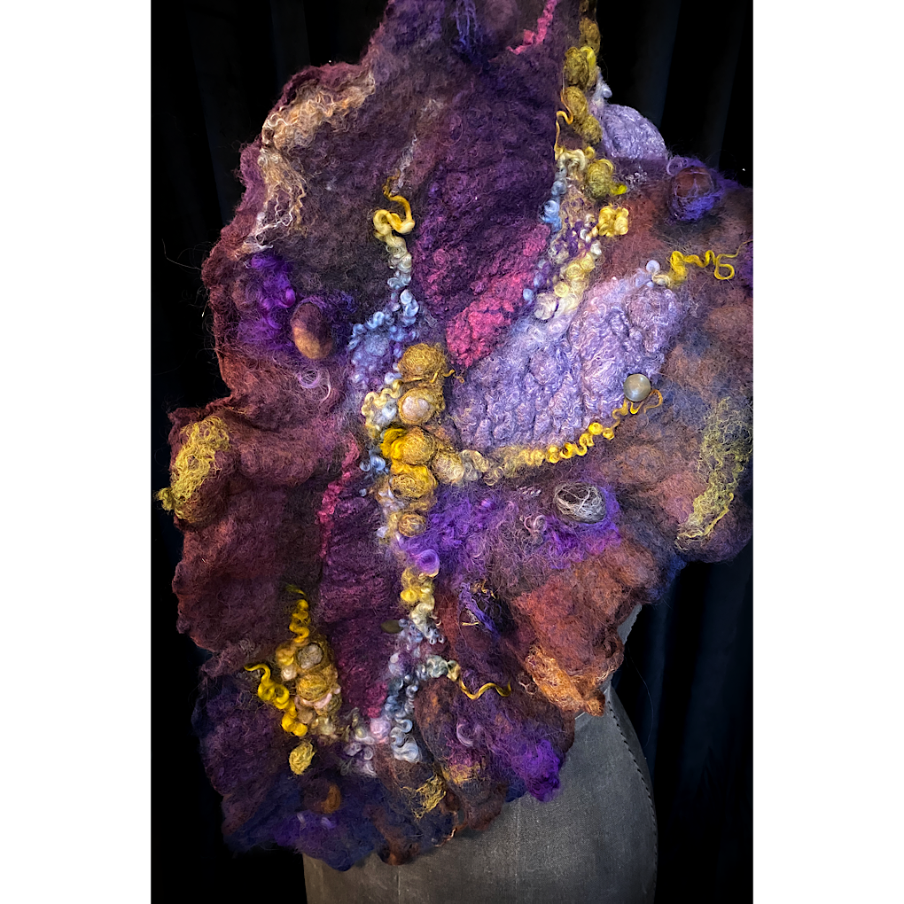 Nebula 2022 - felted scarf