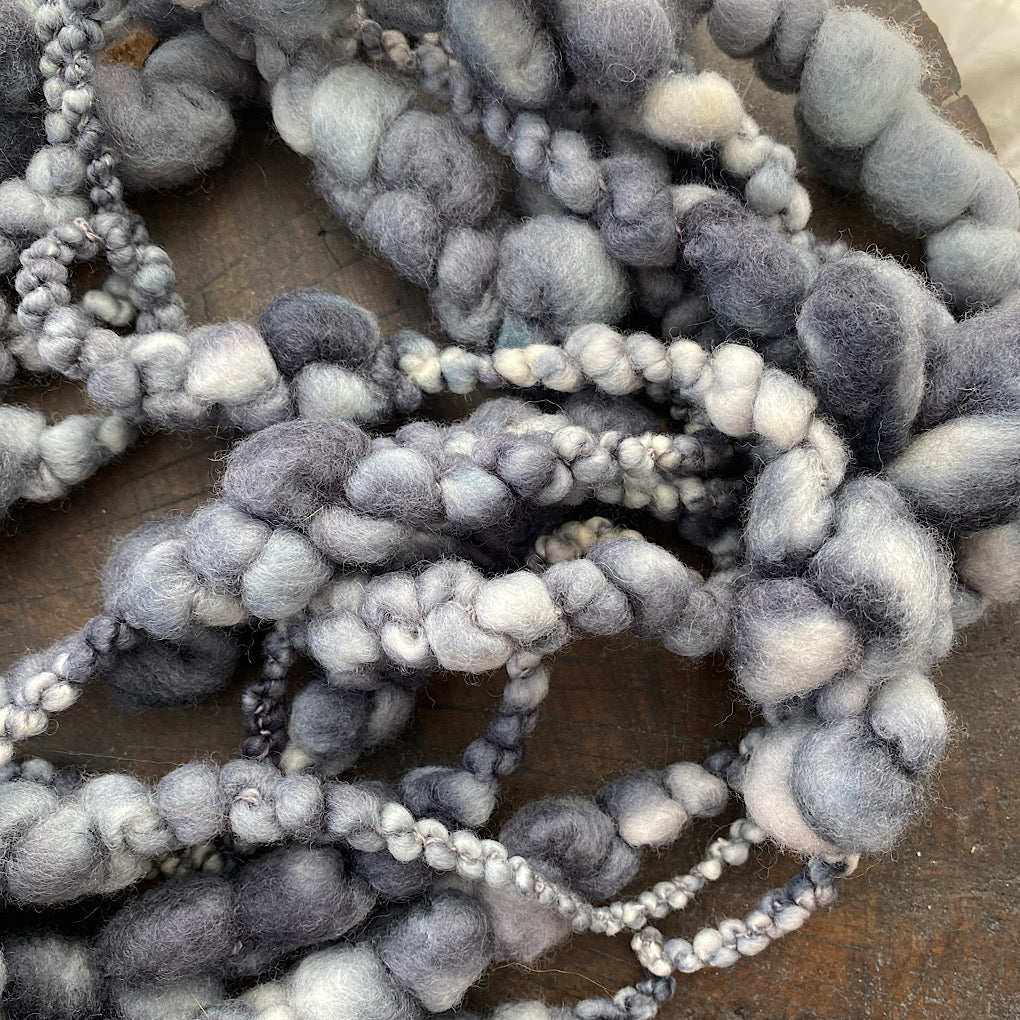 Grey Jumbo boucle Art yarn