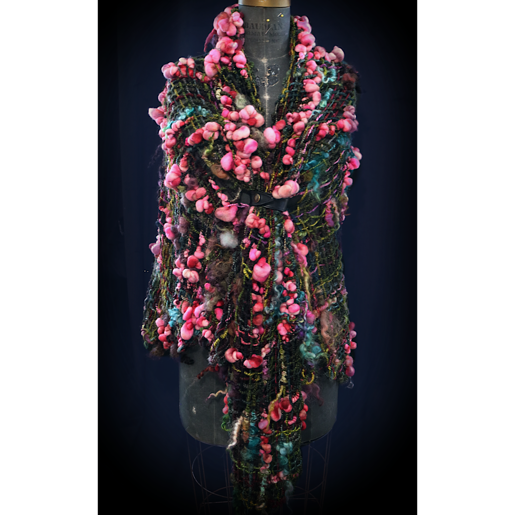 Kiss from a Rose 2 merino silk Shawl