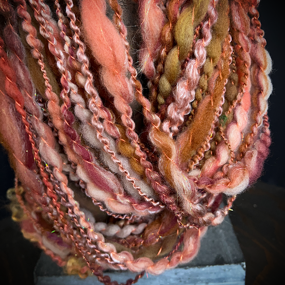 Hand spun knitting art yarn