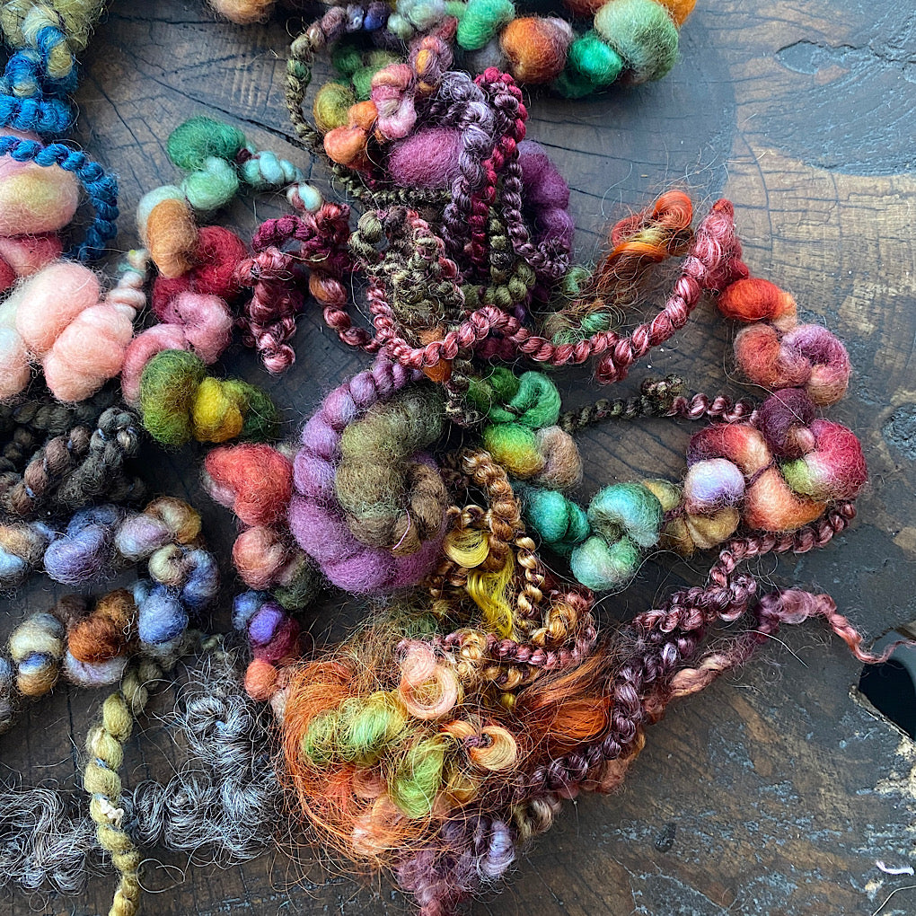 Art yarns weaving waste lot