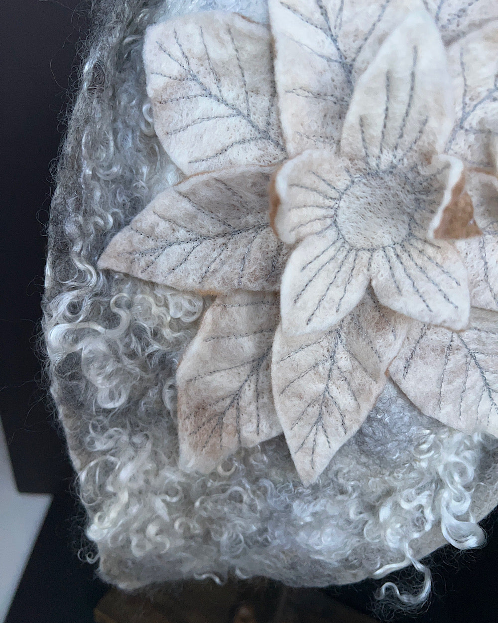 Felted fairy hood 23-24”