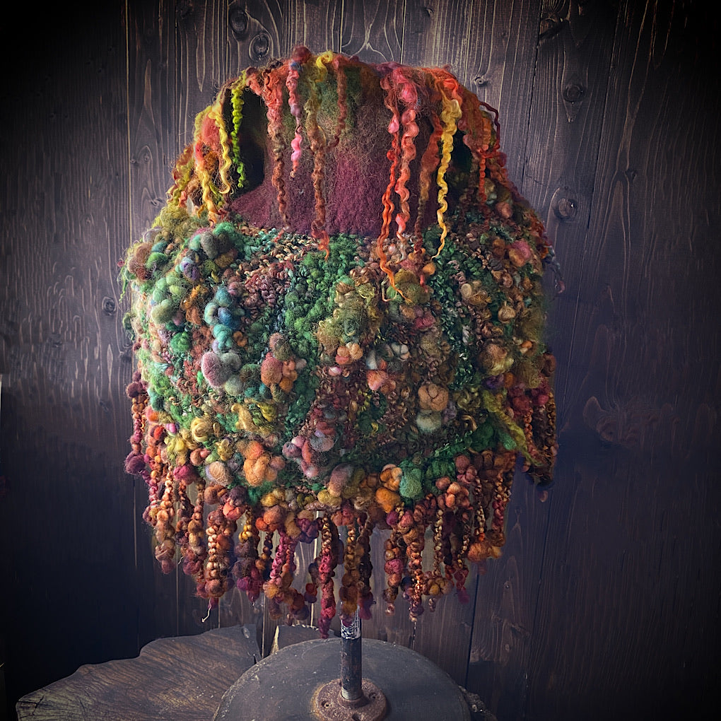 Woodland felted collar