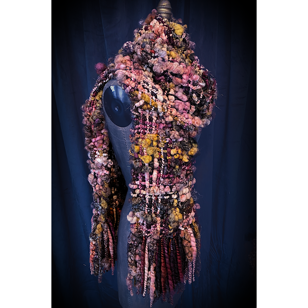 Black Rose Woven scarf