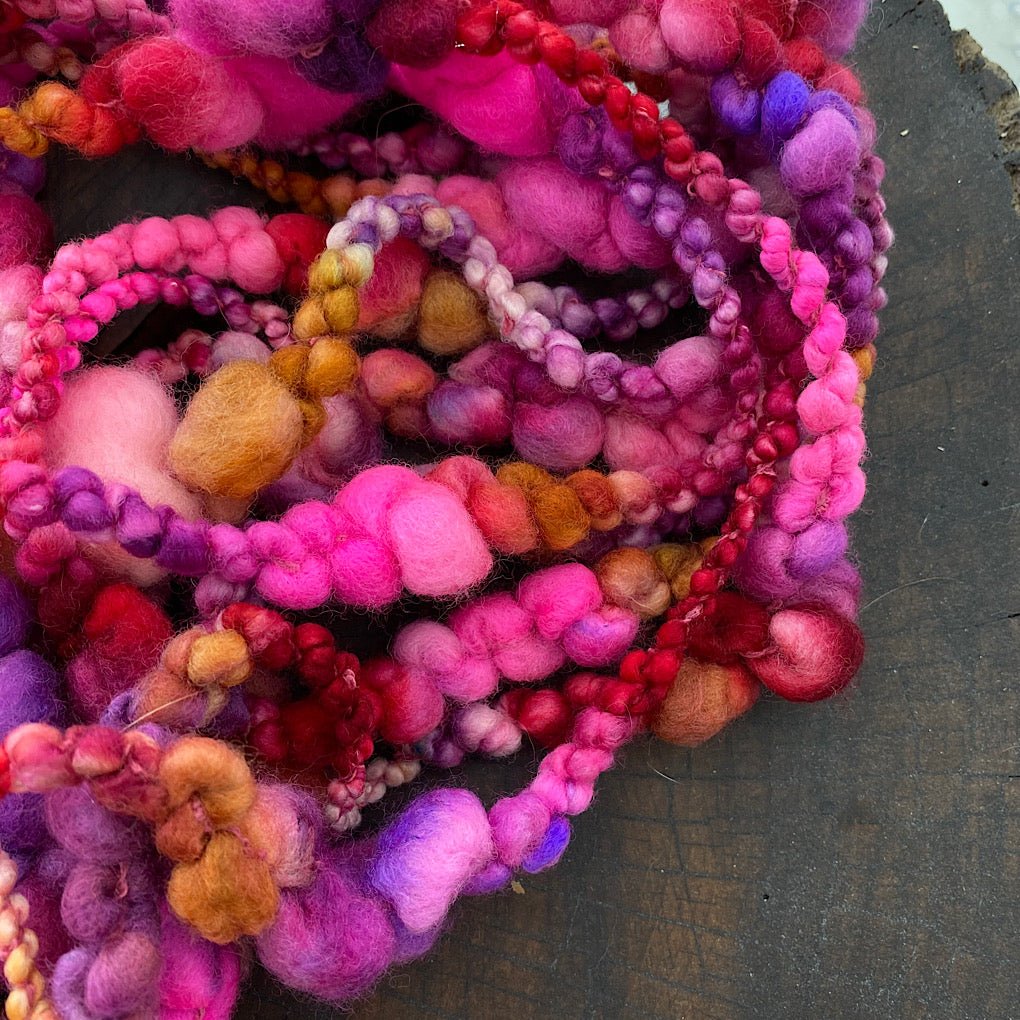 Raspberry sorbet Jumbo boucle Art yarn