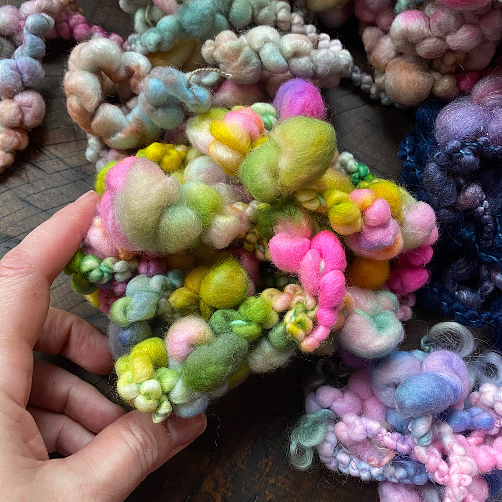 2020 art yarn leftovers mixed lot 350g