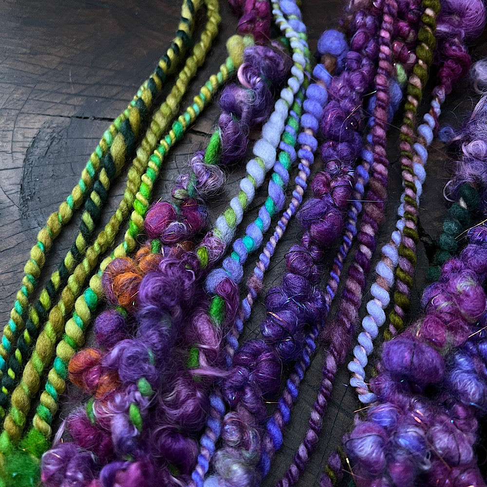 Magic mauve-  art yarn