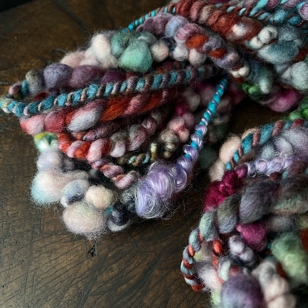 Behind shadows - art yarn