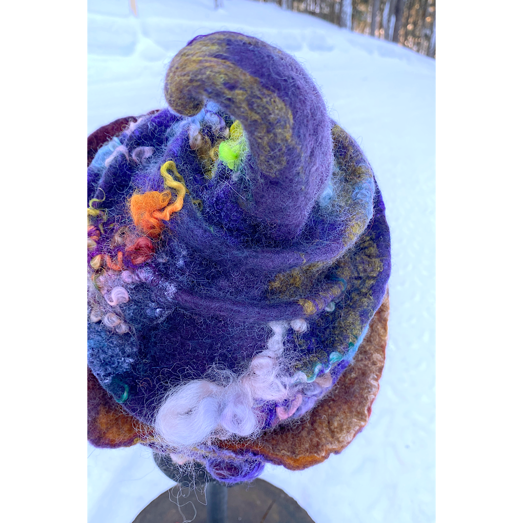 Nuit d’hiver - Felted hat 21“ small