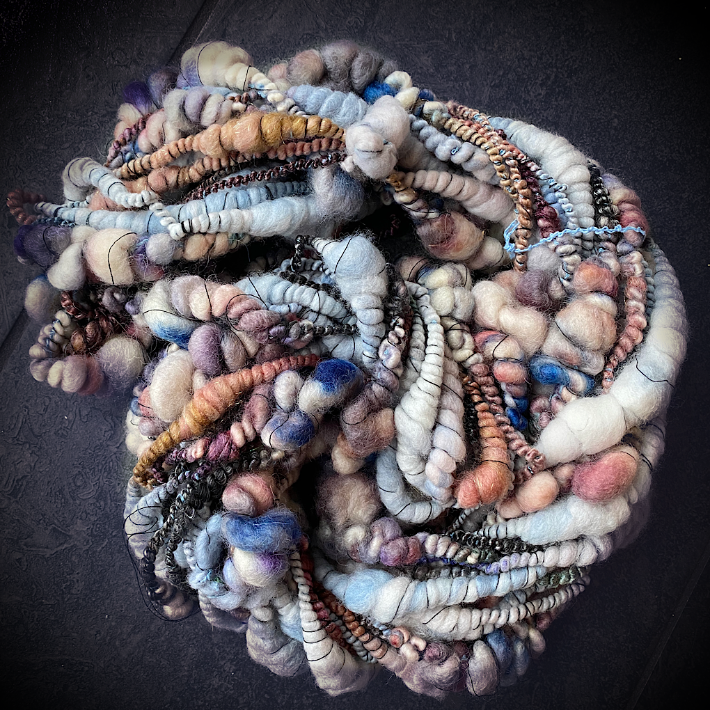 Snow is blushing merino Art yarn