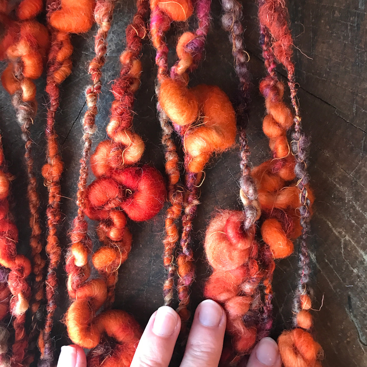 Orange art yarn 100g 11y - Mynoush