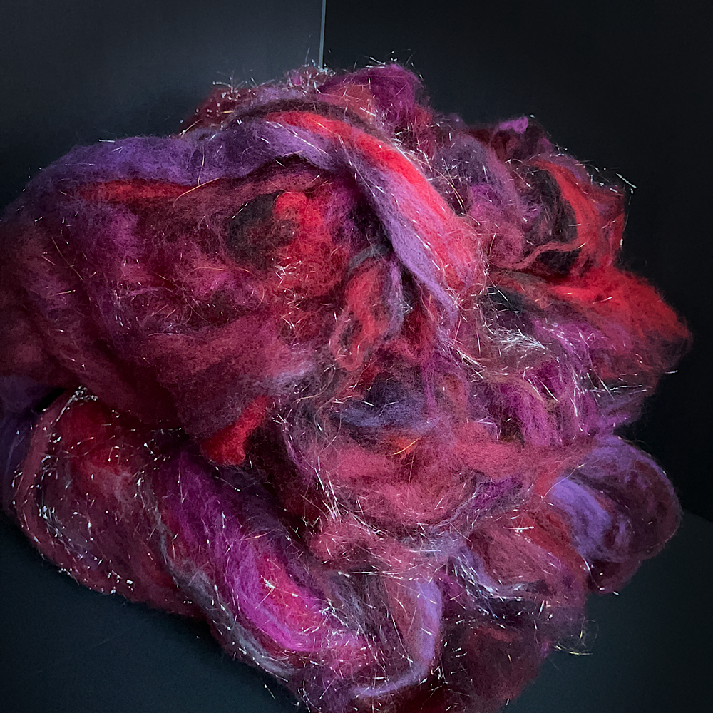 Batt for spinning yarn