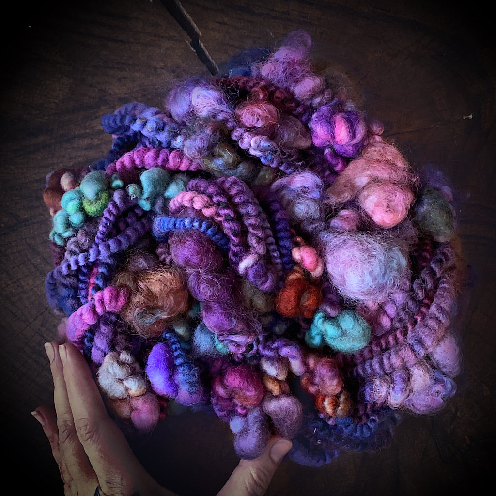 Purple Heart 2 Art yarn