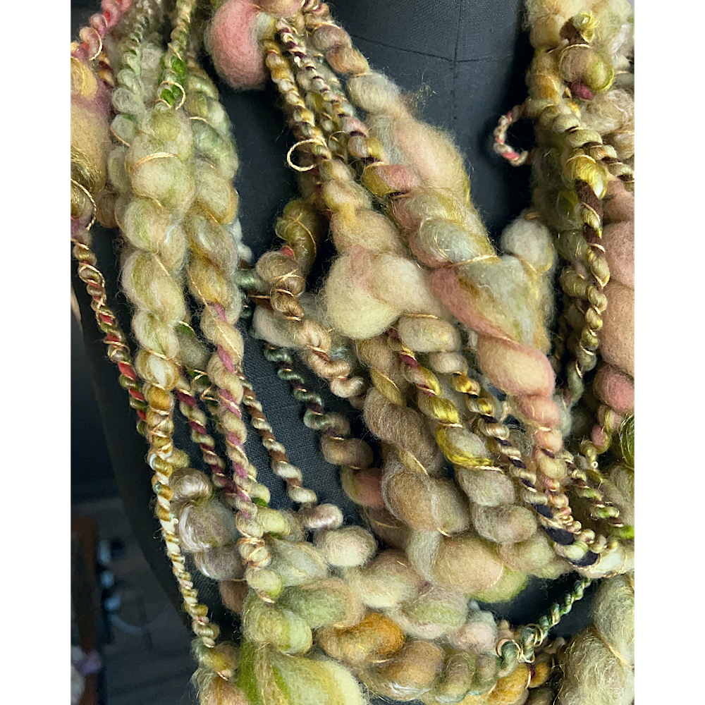 Art yarn for weaving and knitting