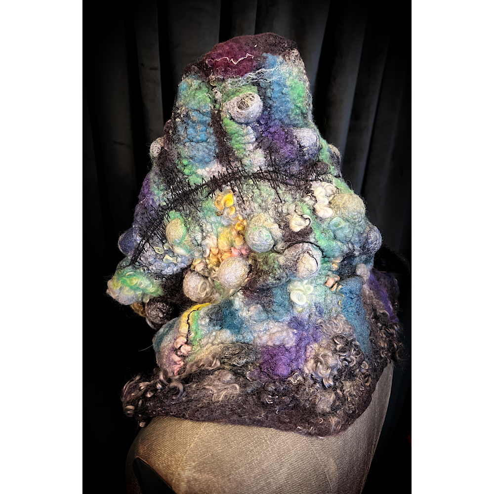 2022 Landscape serie  - Boreale - felted scarf