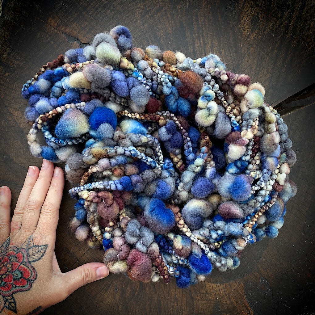 CUSTOM Dear earth Jumbo boucle art yarn